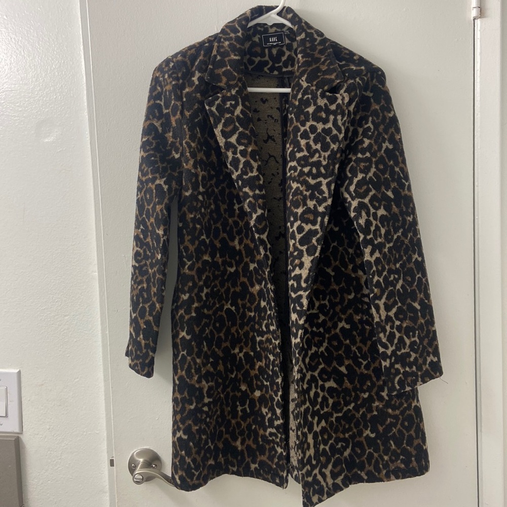 Long Cheetah Print Coat